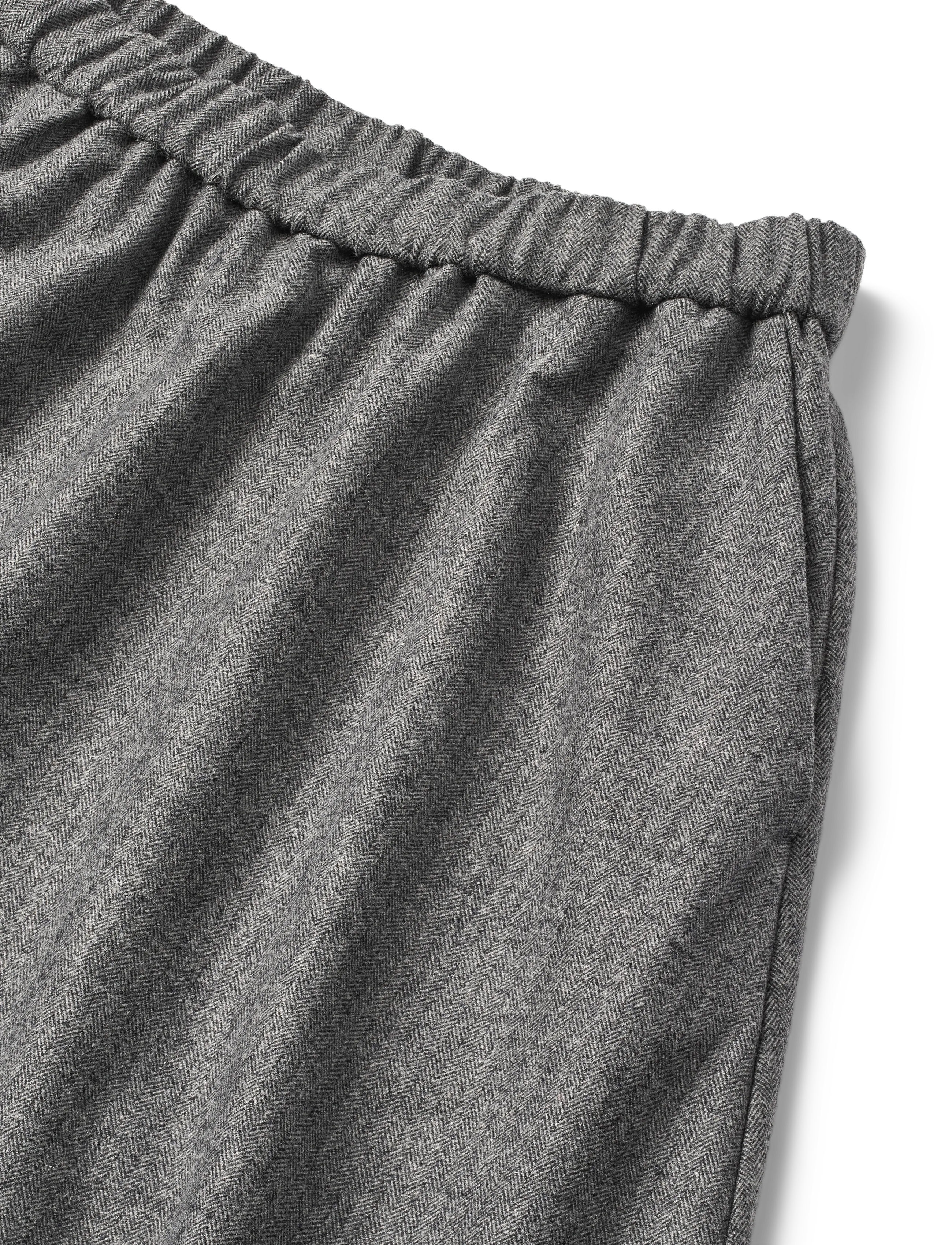 STUDIO FEDER - AGNES SKIRT - WOOL - midi skirts - grey herringbone - 2