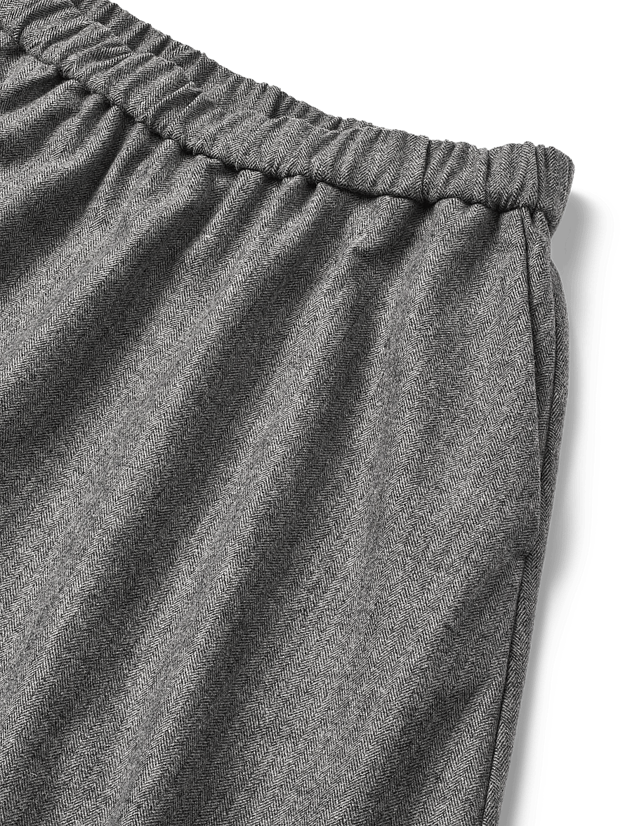 STUDIO FEDER - AGNES SKIRT - WOOL - midi kjolar - grey herringbone - 2