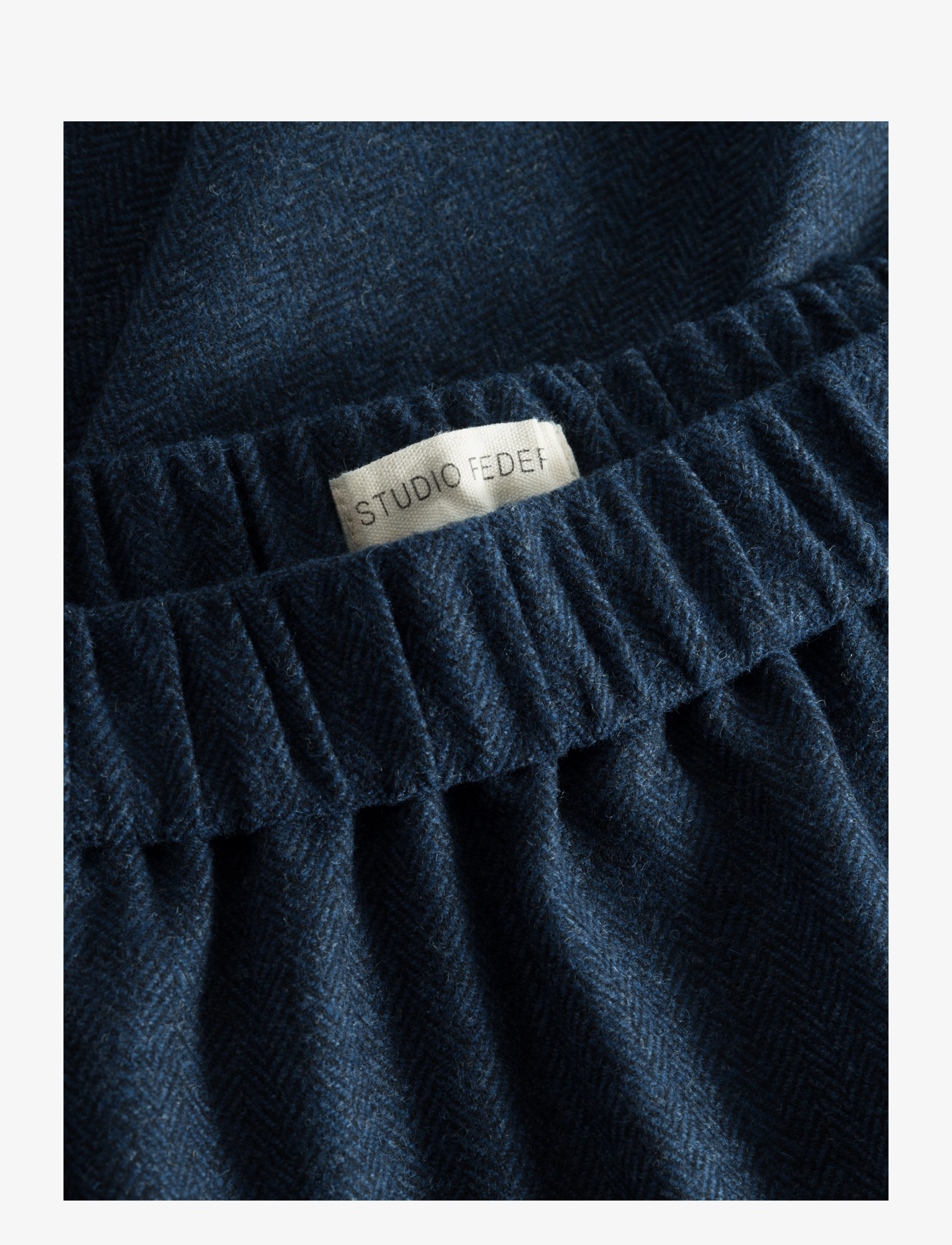 STUDIO FEDER - AGNES SKIRT - WOOL - midi nederdele - navy - 4