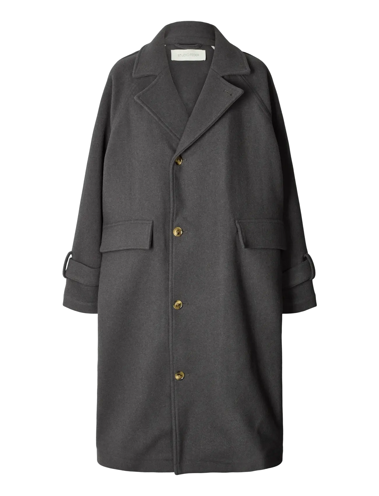 JOHANNE COAT - WOOL - CHARCOAL