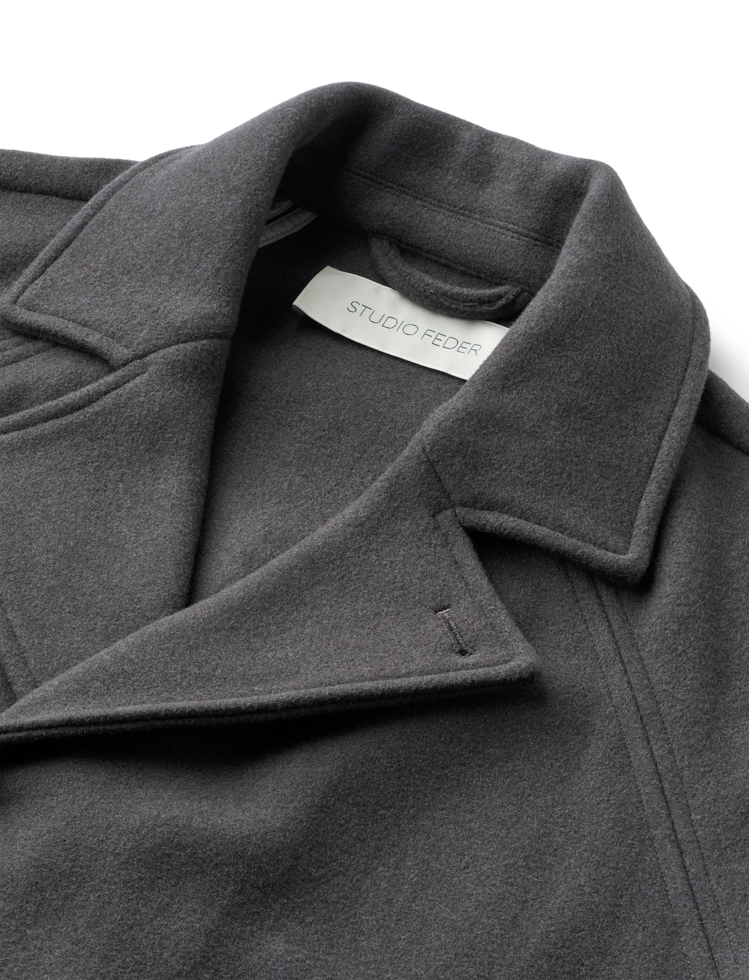 STUDIO FEDER - JOHANNE COAT - WOOL - Úlpur - charcoal - 5