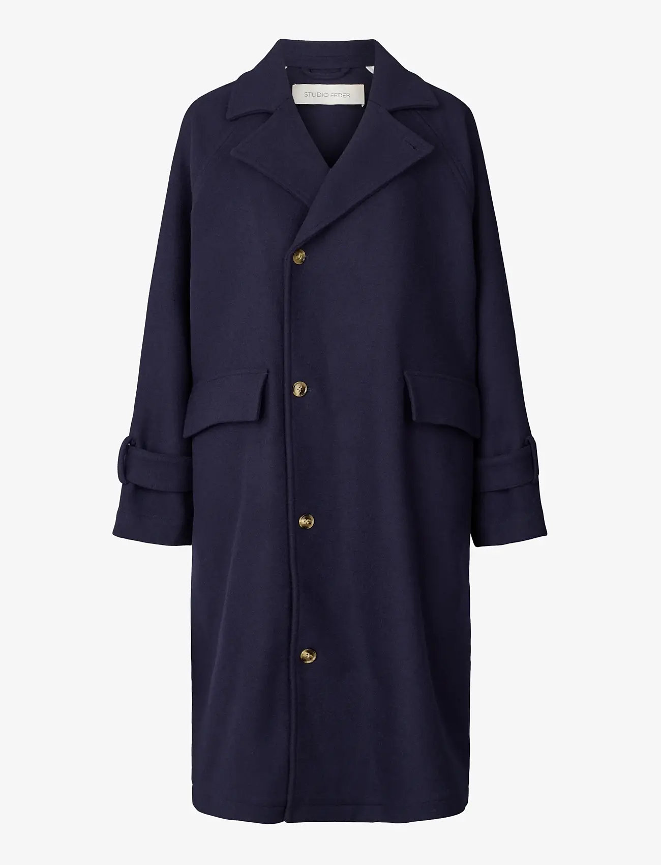 STUDIO FEDER - JOHANNE COAT - WOOL - winter jackets - navy - 1
