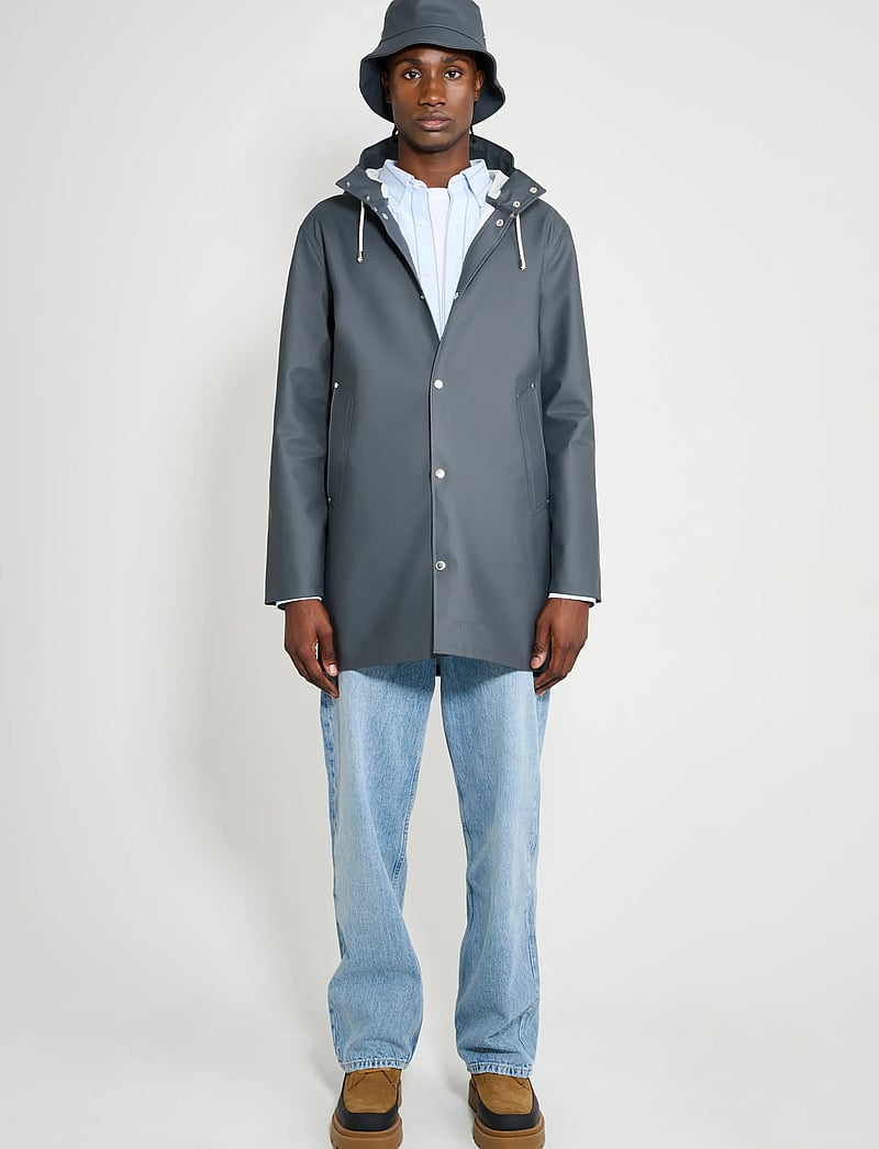 Stutterheim - Stockholm Charcoal - regnjakker - charcoal - 0