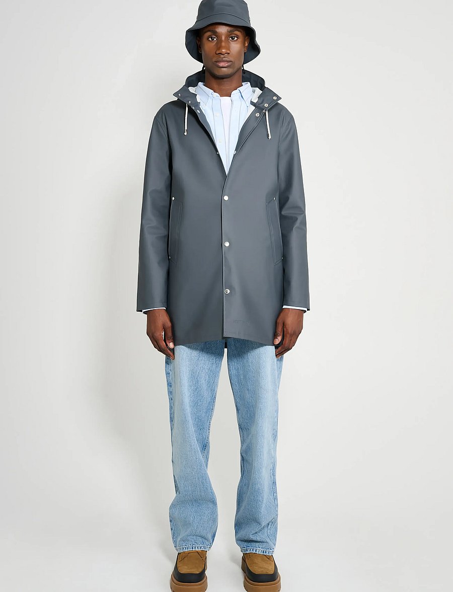 Stutterheim - Stockholm Charcoal - regnjakker - charcoal - 0