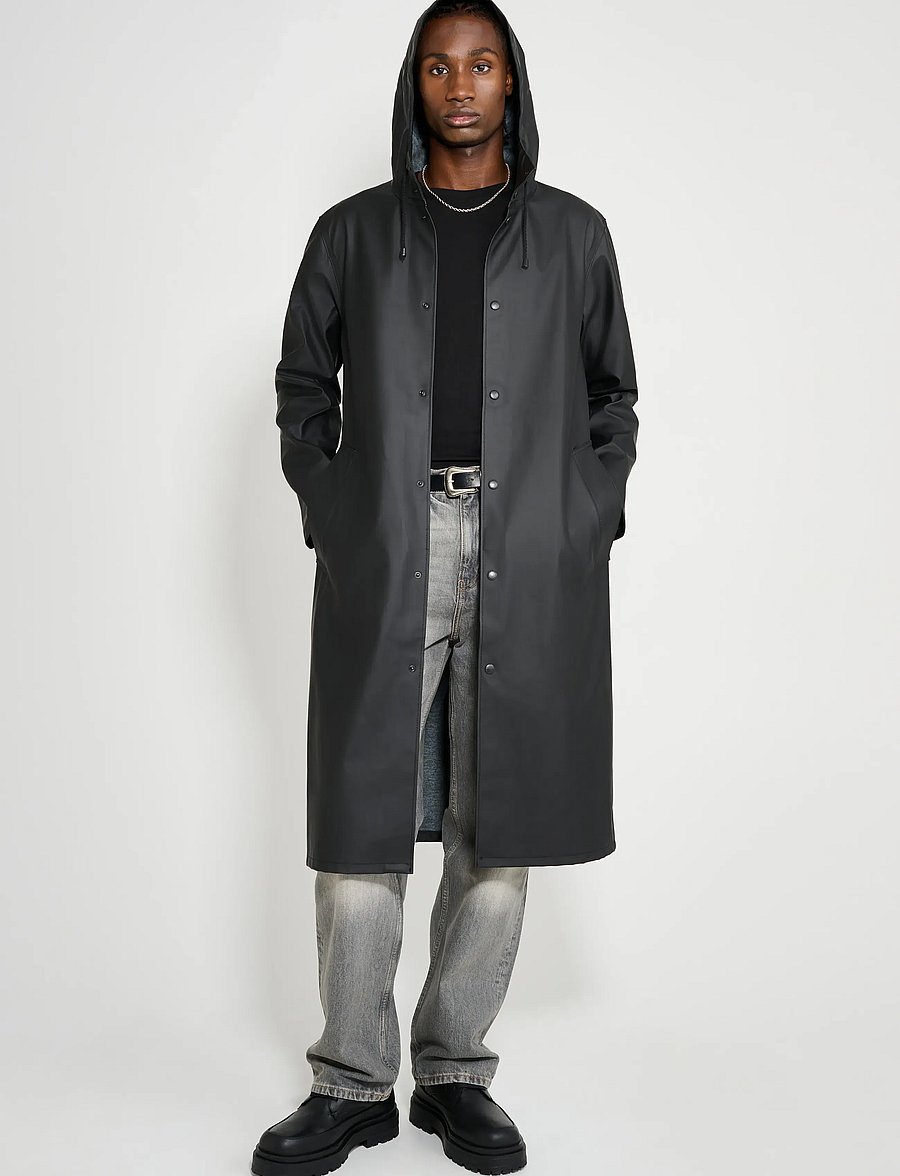 Stutterheim - Stockholm Long Black - regnjackor - black - 3