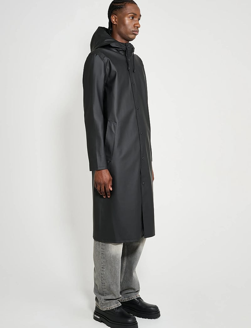 Stutterheim - Stockholm Long Black - regnjakker - black - 4