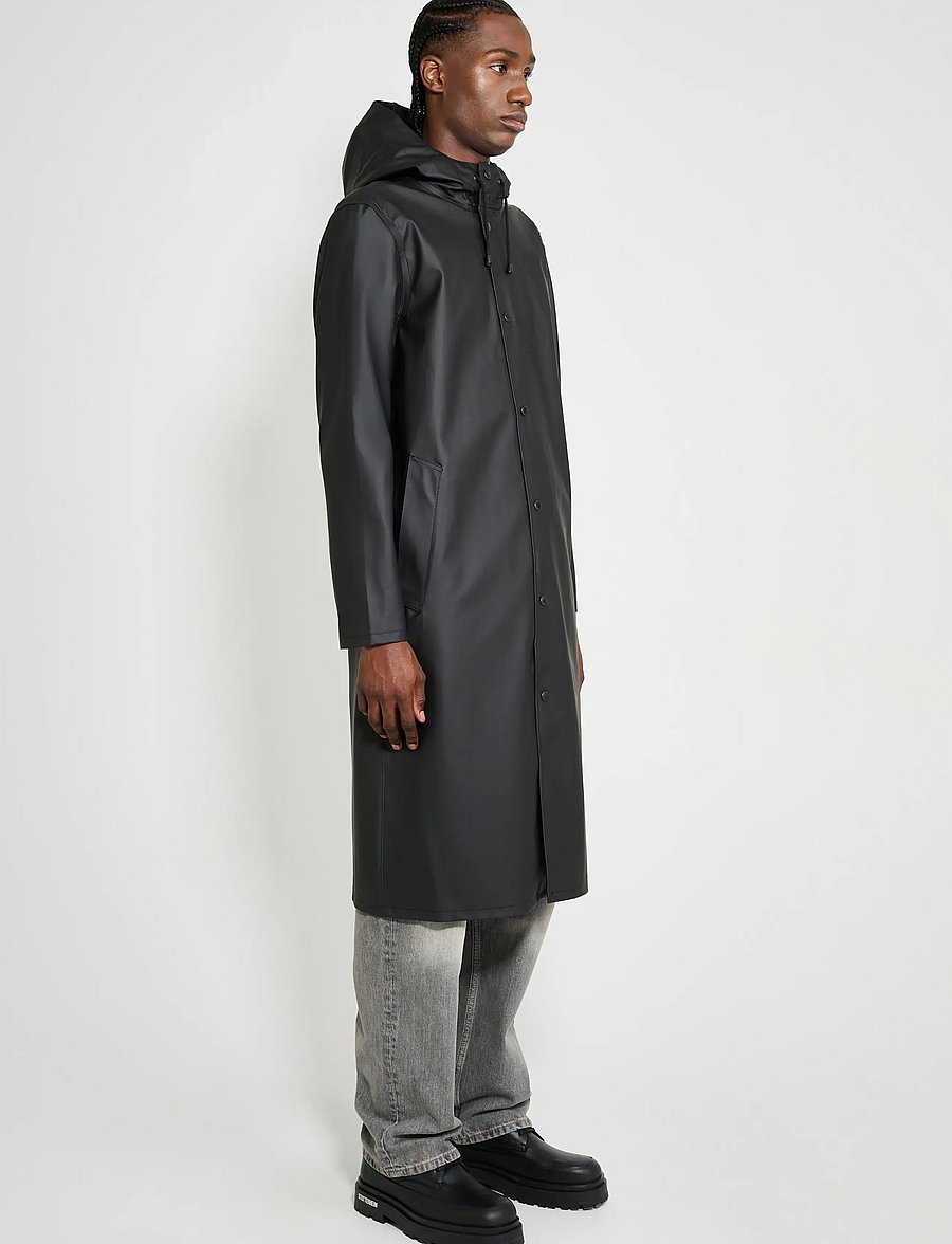 Stutterheim - Stockholm Long Black - regnjackor - black - 4