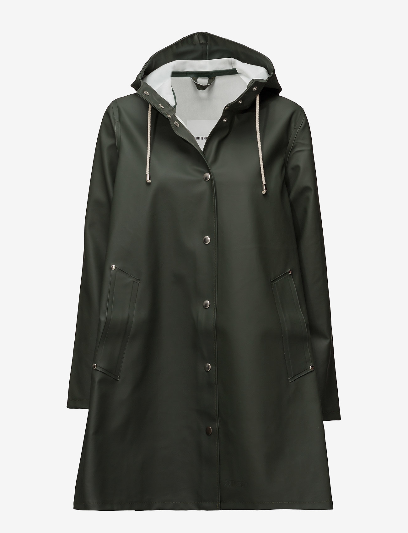 Stutterheim Mosebacke Green, XL, Rainwear, Schwarz - Rain Coats, Frauen