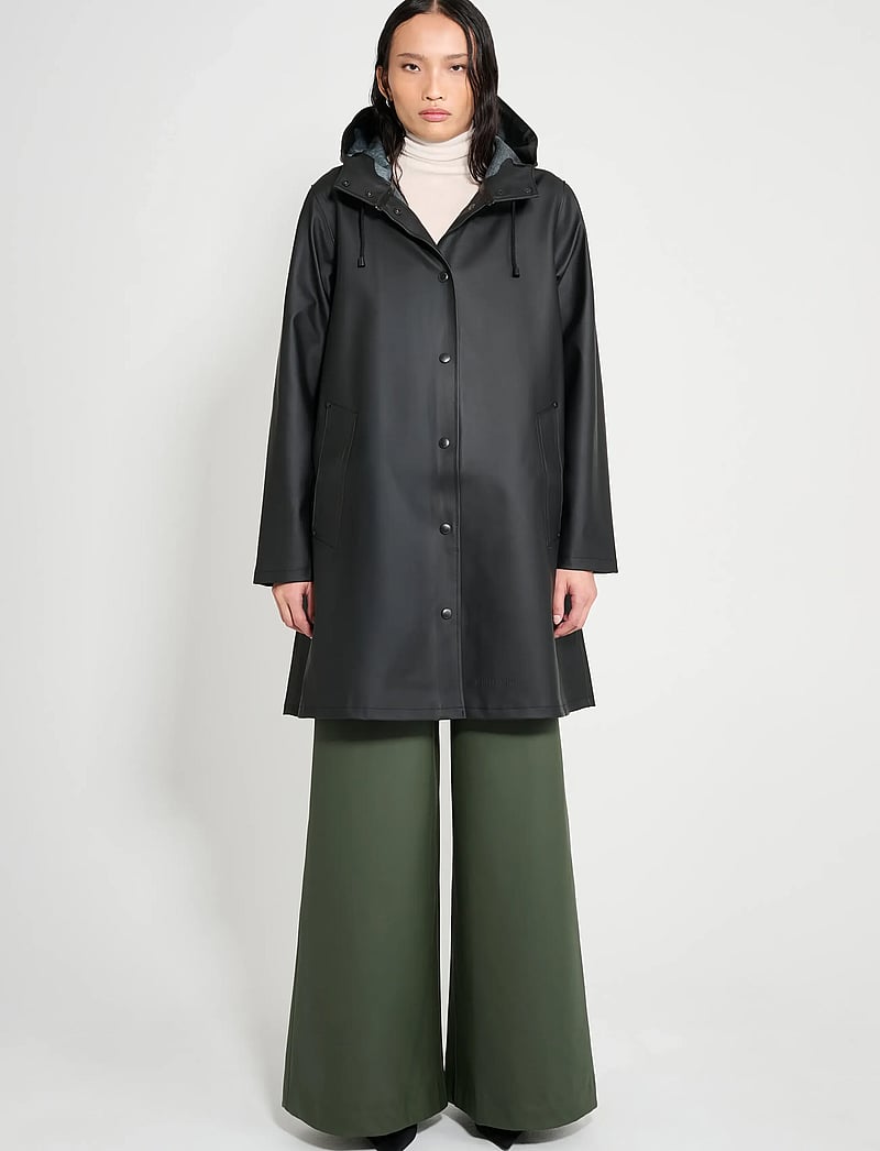 Stutterheim - Mosebacke Black - rain jackets - black - 0