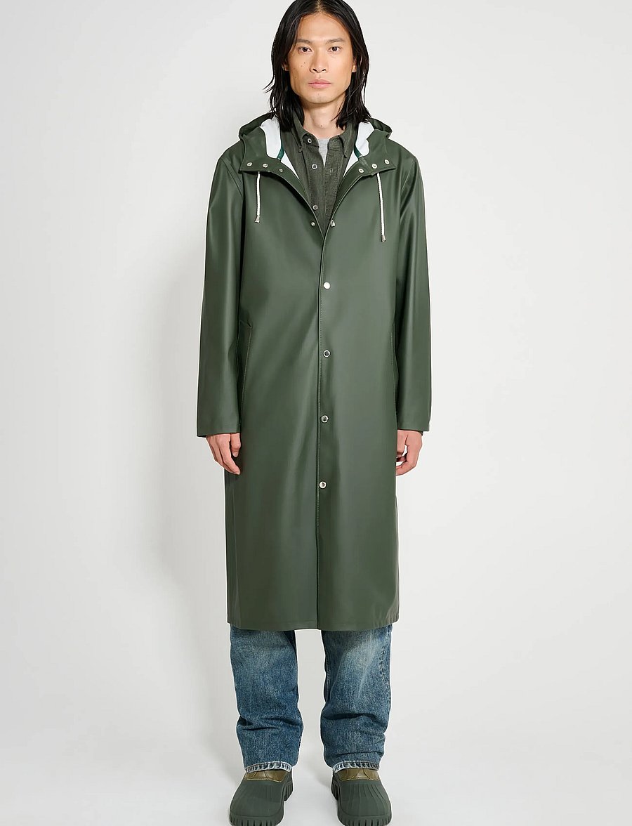 Stutterheim - Stockholm Long Green - regnjakker - green - 0