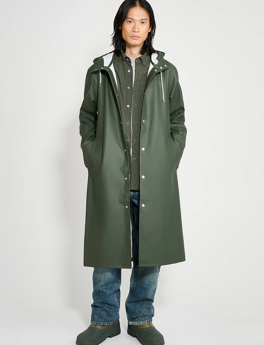 Stutterheim - Stockholm Long Green - regnjakker - green - 4