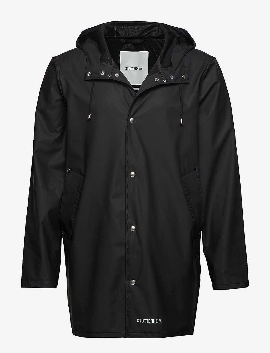 Stutterheim - Stockholm Lightweight Black - rain coats - black - 1