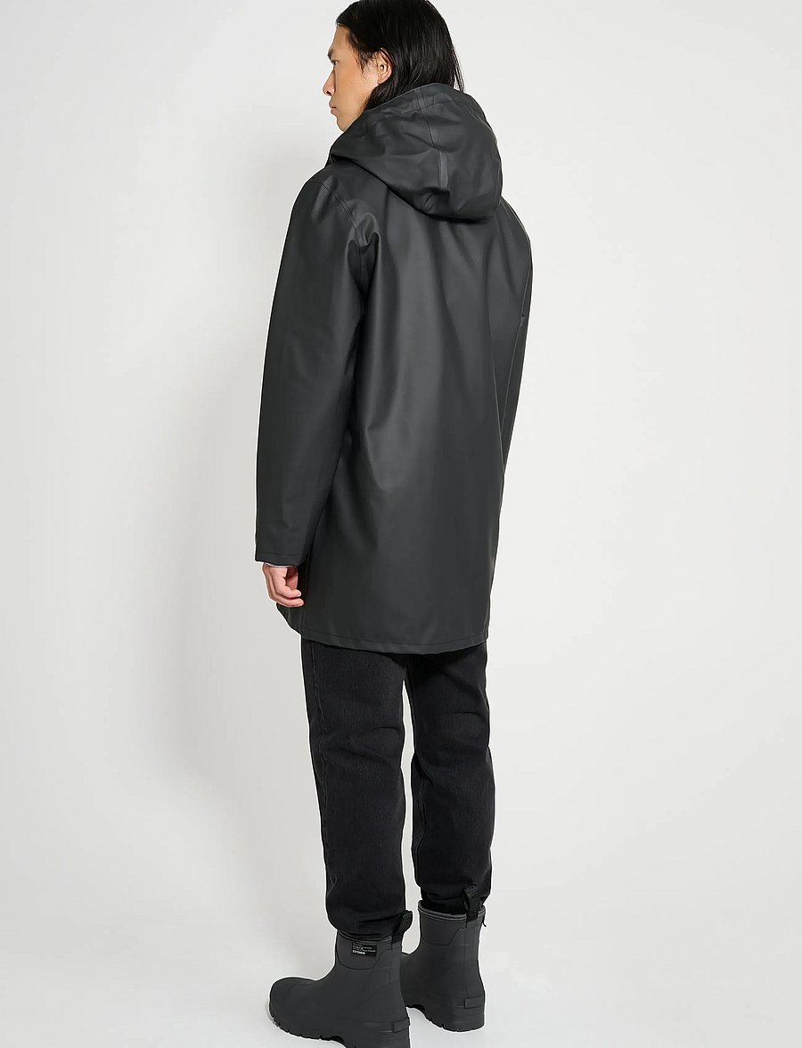 Stutterheim - Stockholm Lightweight Black - rain coats - black - 4