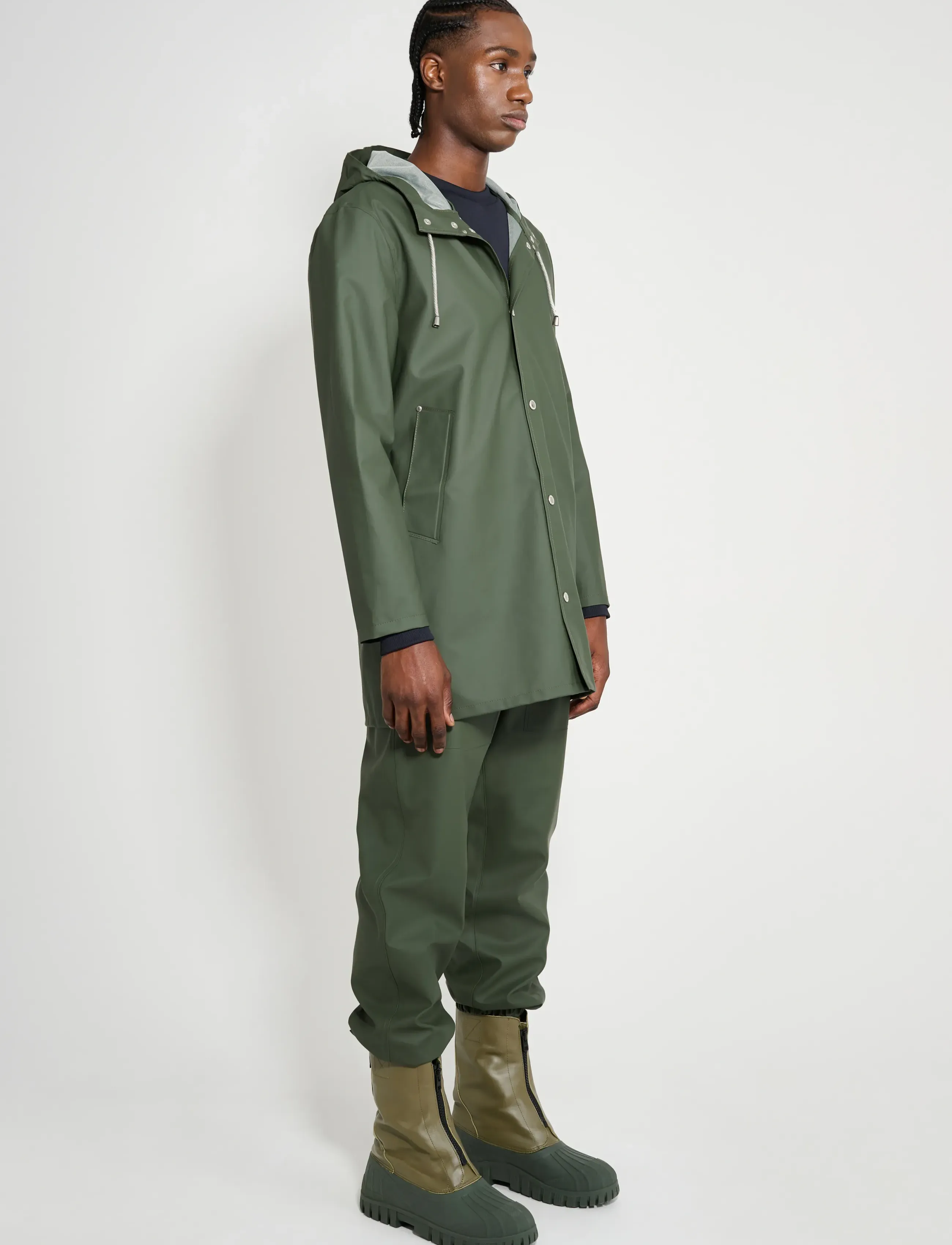 Stutterheim - Stockholm Lightweight Green - regnjakker - green - 3