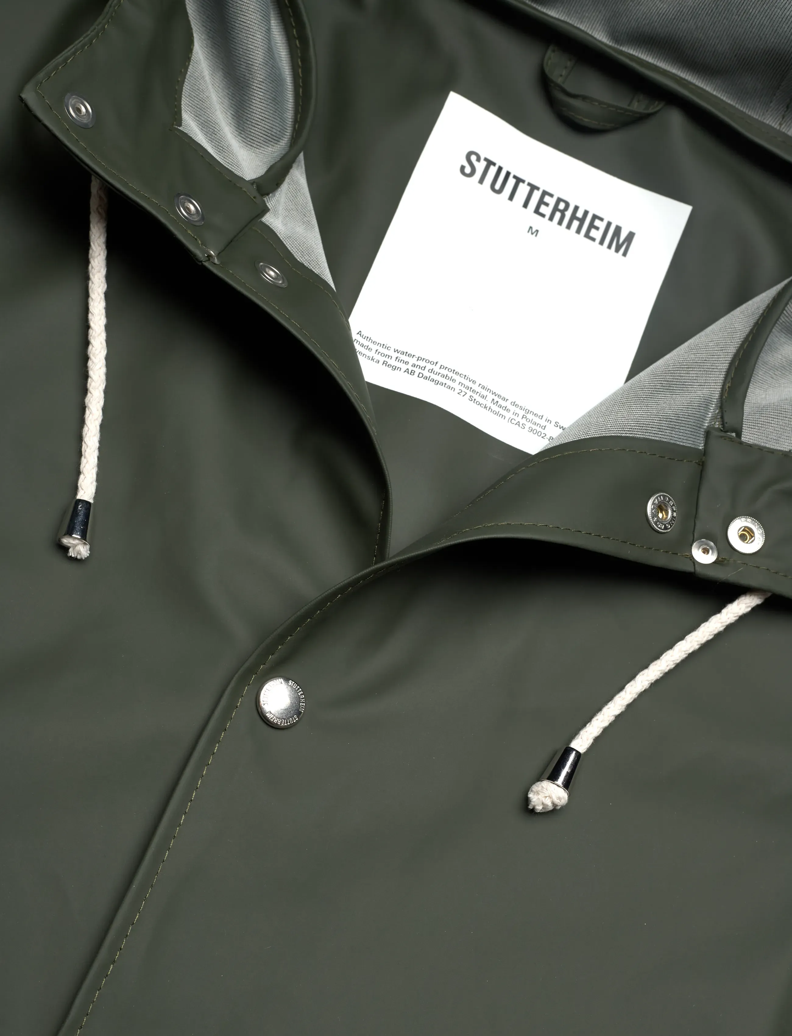 Stutterheim - Stockholm Lightweight Green - regnjakker - green - 5