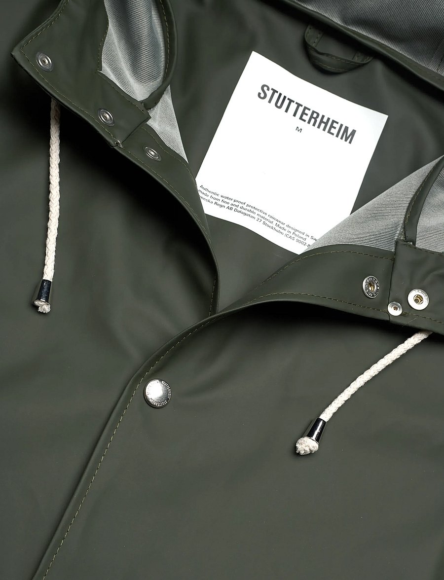 Stutterheim - Stockholm Lightweight Green - regnjakker - green - 5