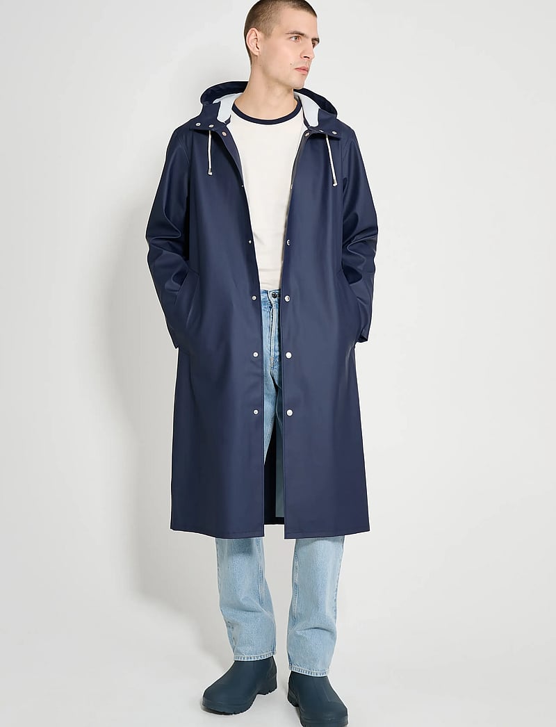 Stutterheim - Stockholm Long Navy - regnjackor - navy - 0