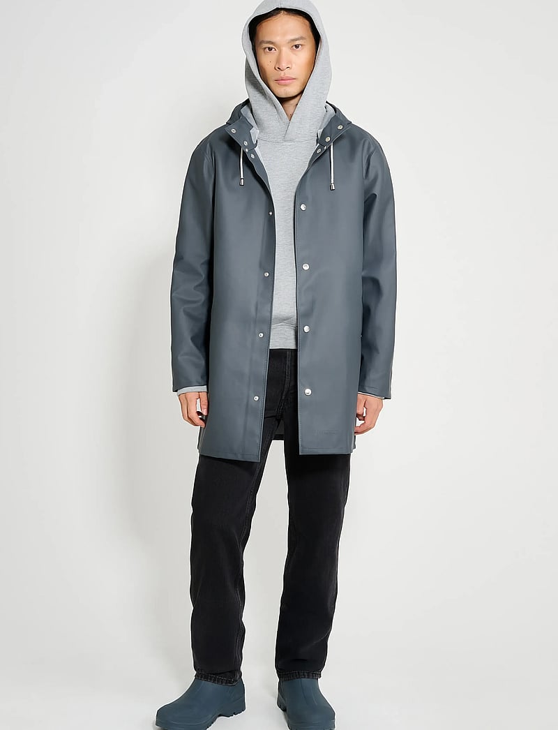 Stutterheim - Stockholm Lightweight Charcoal - regnjakker - charcoal - 0