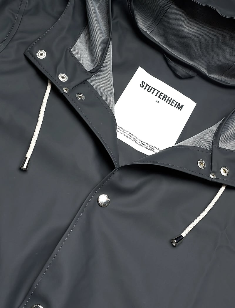 Stutterheim - Stockholm Lightweight Charcoal - regnjakker - charcoal - 4