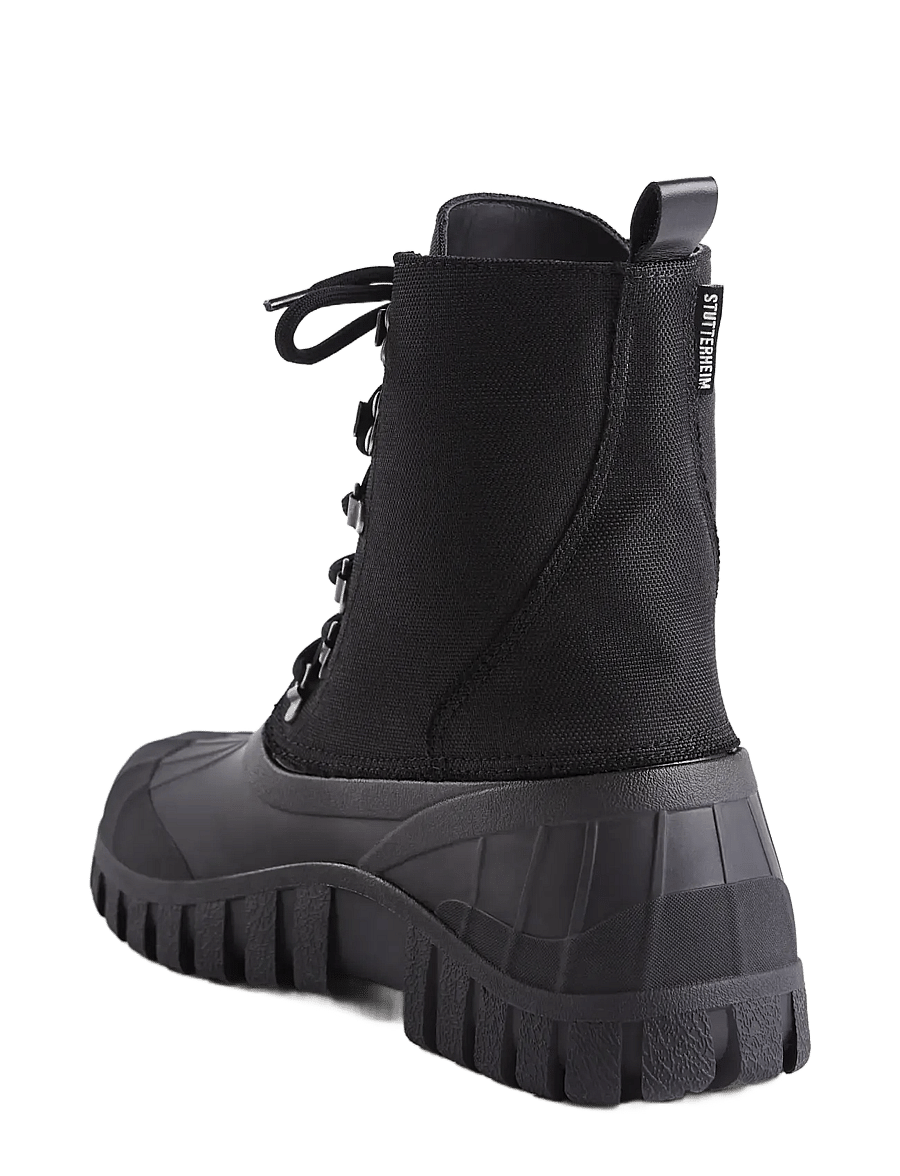 Stutterheim - Patrol Boot Black Cordura - gummistøvler - black - 4