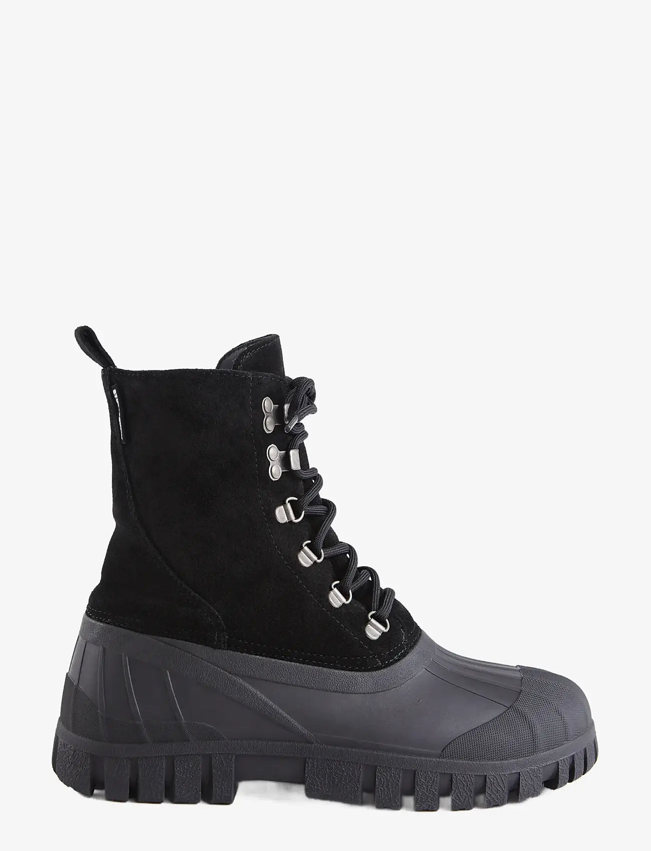 Stutterheim - Patrol Boot Black Suede - gummistøvler - black - 1