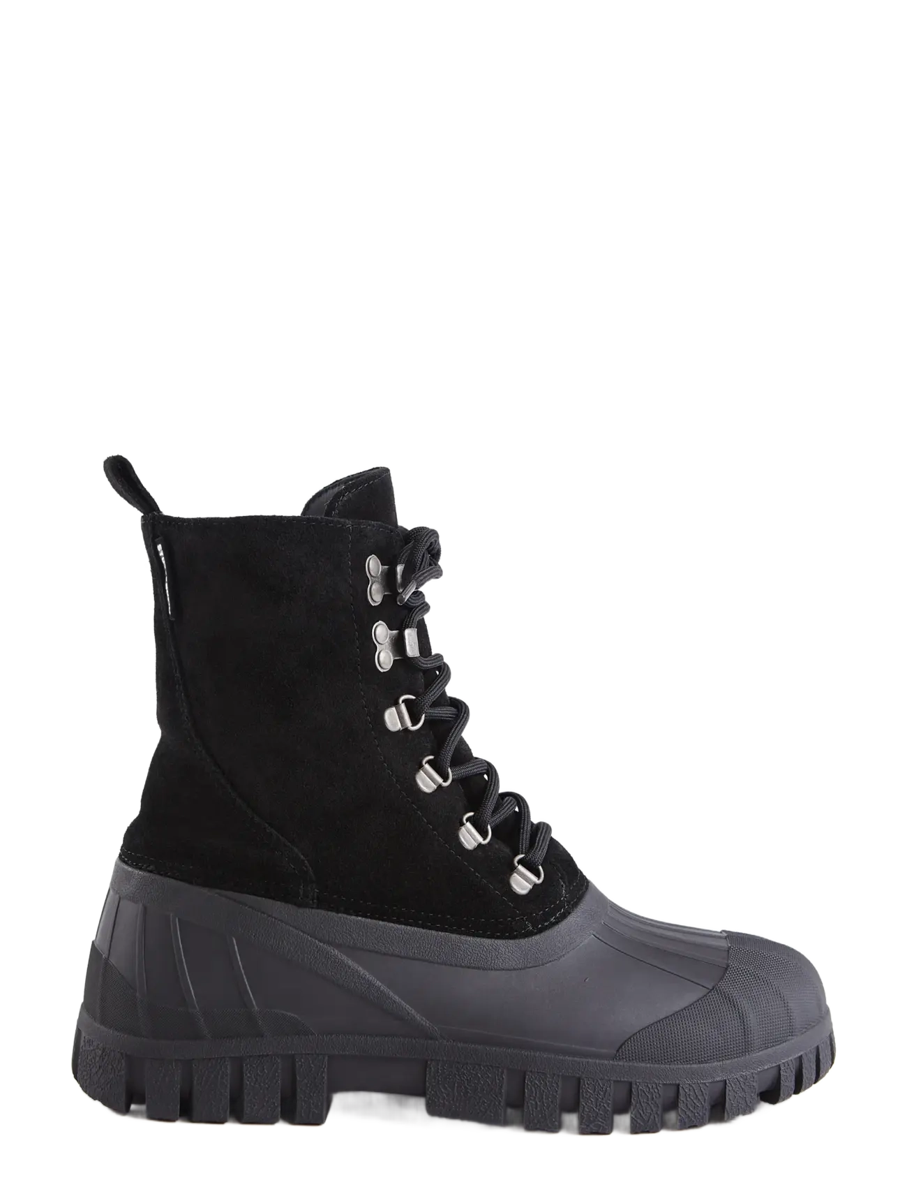 Stutterheim Patrol Boot Black Suede - Sko - BLACK / black