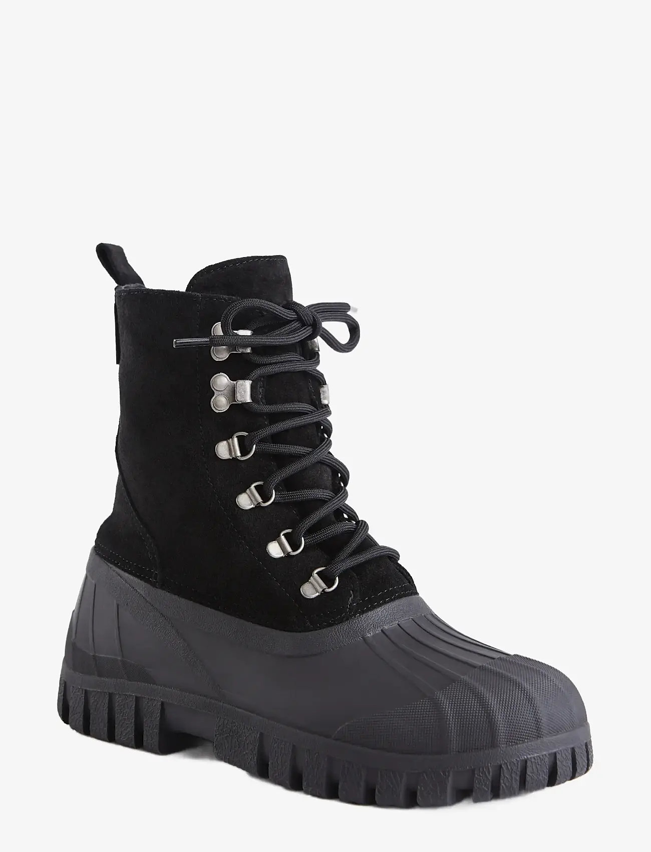 Stutterheim - Patrol Boot Black Suede - gummistøvler - black - 2