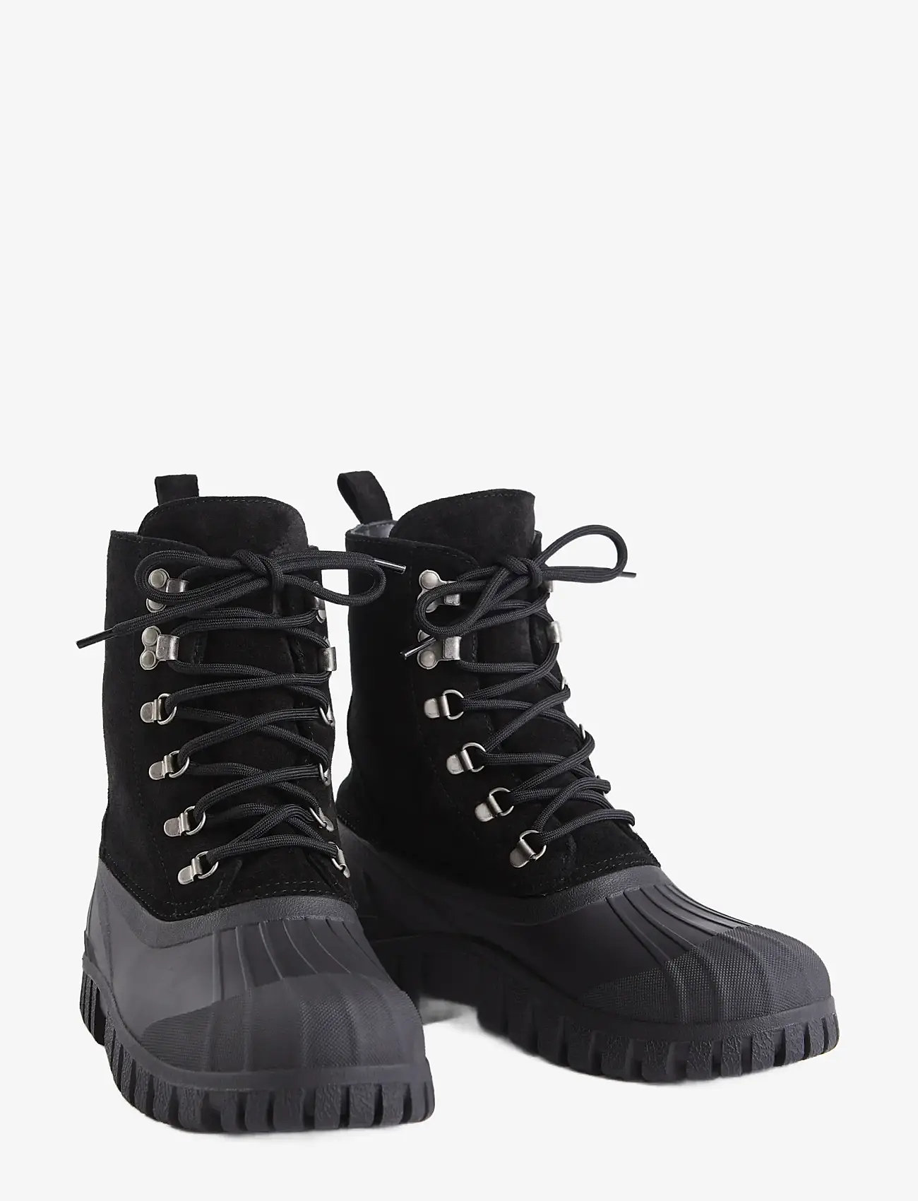 Stutterheim - Patrol Boot Black Suede - gummistøvler - black - 3