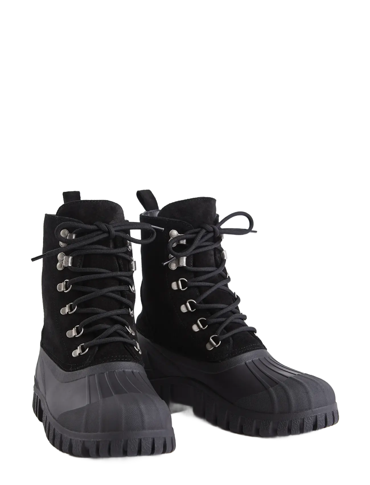 Stutterheim - Patrol Boot Black Suede - gummistiefel - black - 3