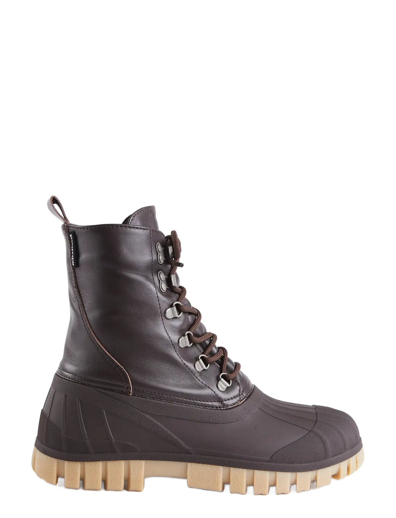 Stutterheim Patrol Boot Coffee Leather - Sko - COFFEE / brown