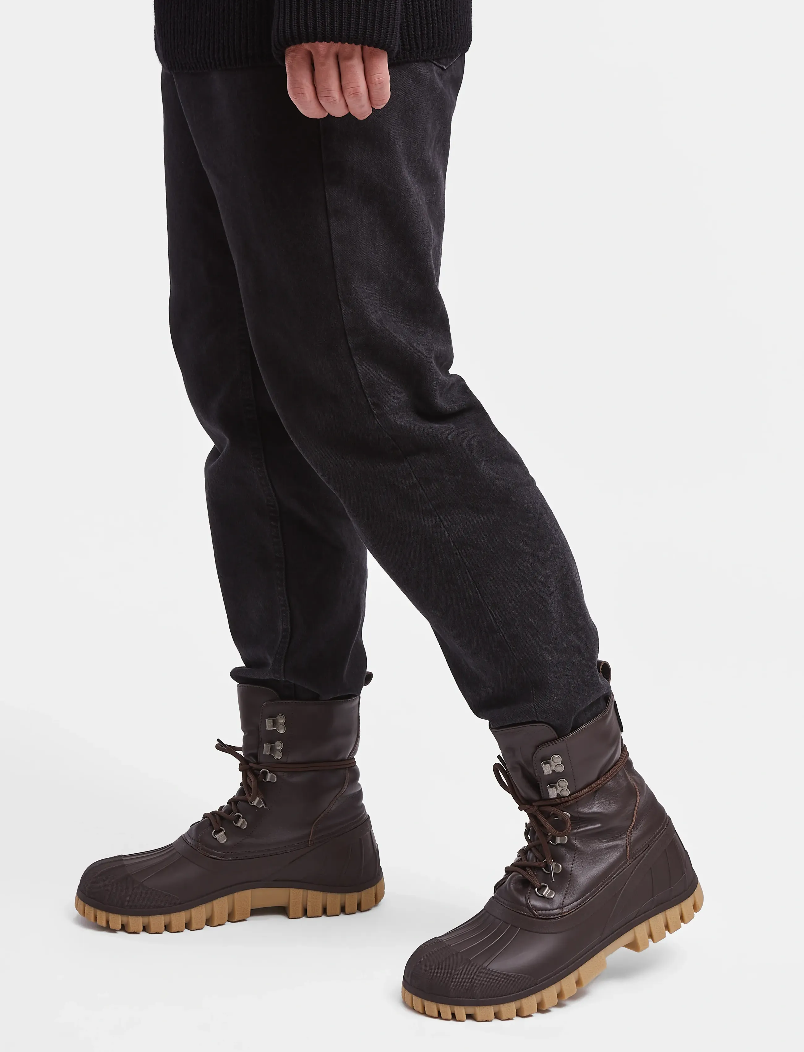 Stutterheim Patrol Boot Coffee Leather, 44, Boots, Braun - Rain Männerswear