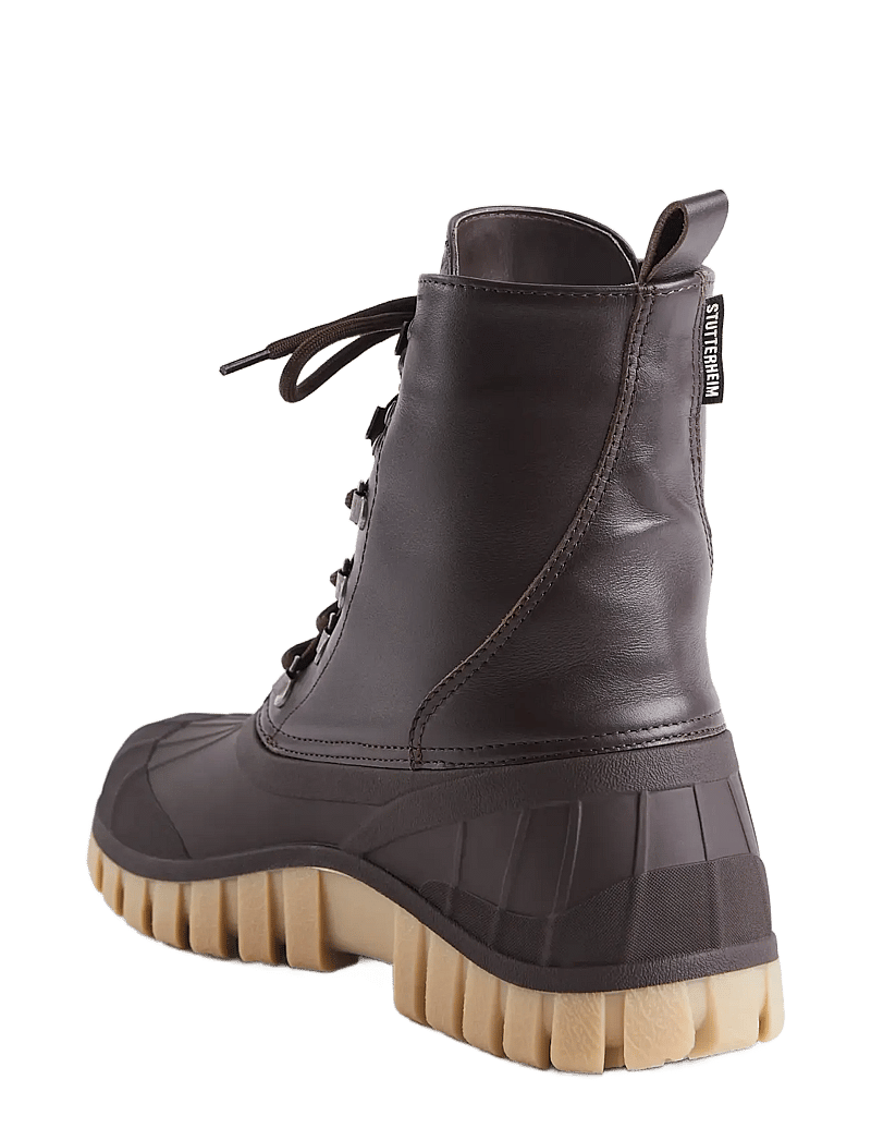 Stutterheim - Patrol Boot Coffee Leather - gummistøvler - coffee - 4