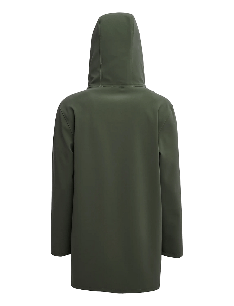 Stutterheim - Stockholm Suede Dark Green - regnjackor - dark green - 2