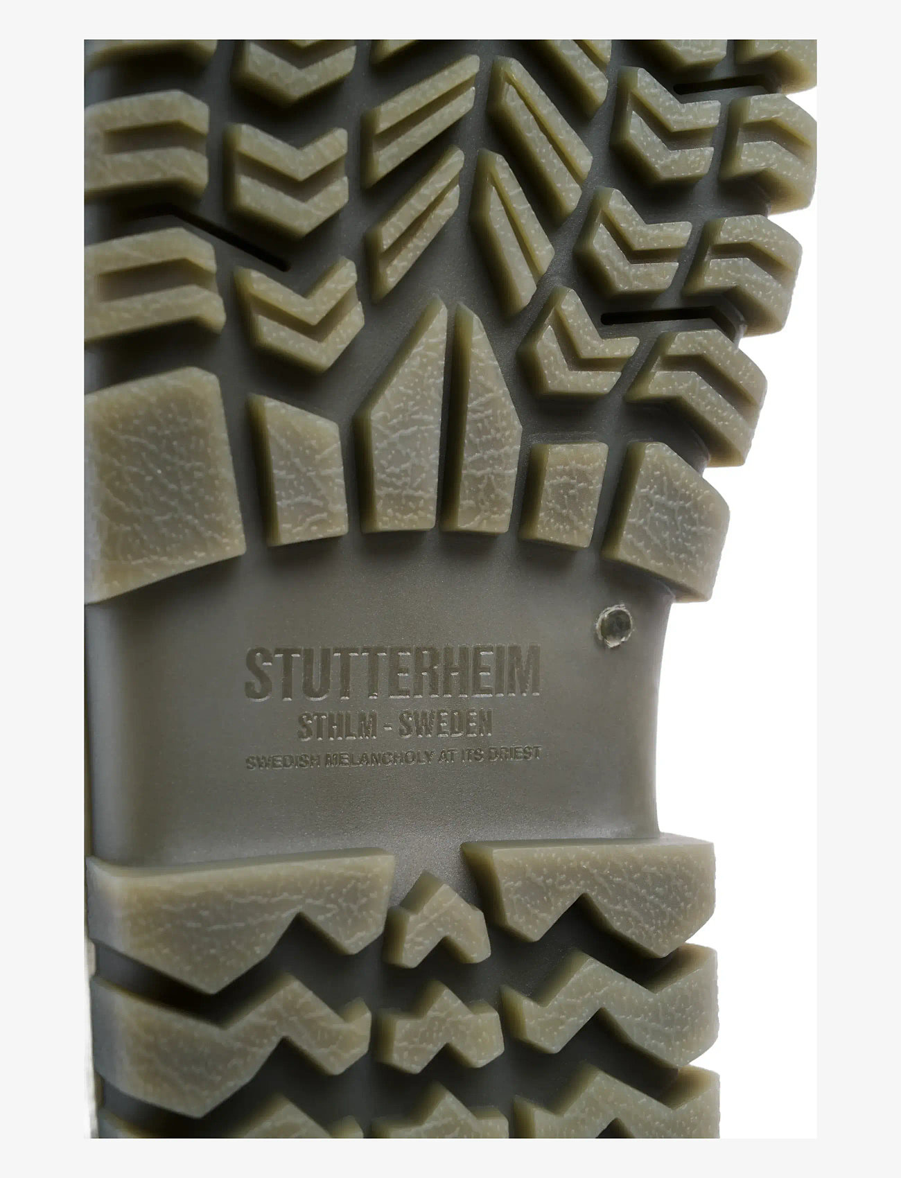 Stutterheim - Patrol Boot Green Leather - gummistøvler - green - 4