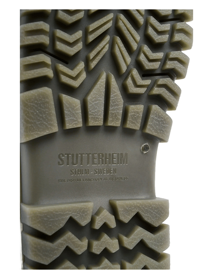 Stutterheim - Patrol Boot Green Leather - kummikud - green - 4