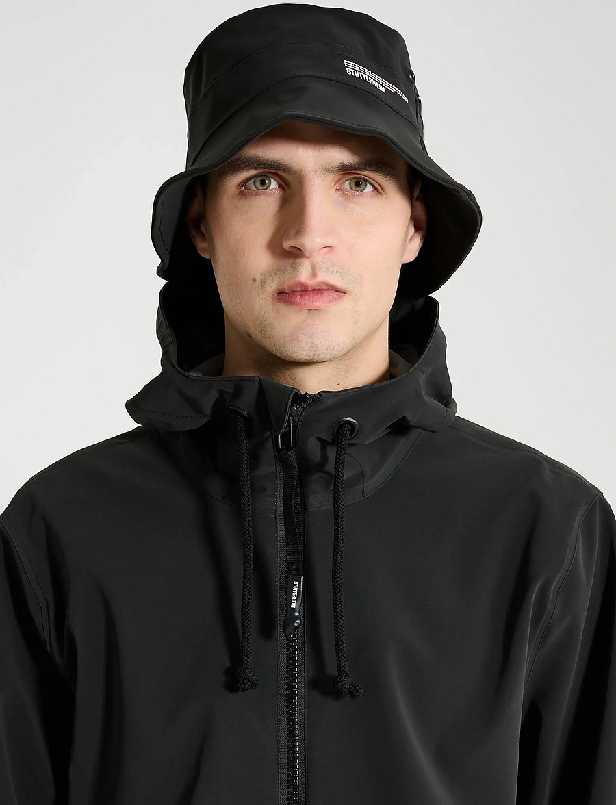 Stutterheim - Beckholmen Matte Black - bøllehatte - black - 0