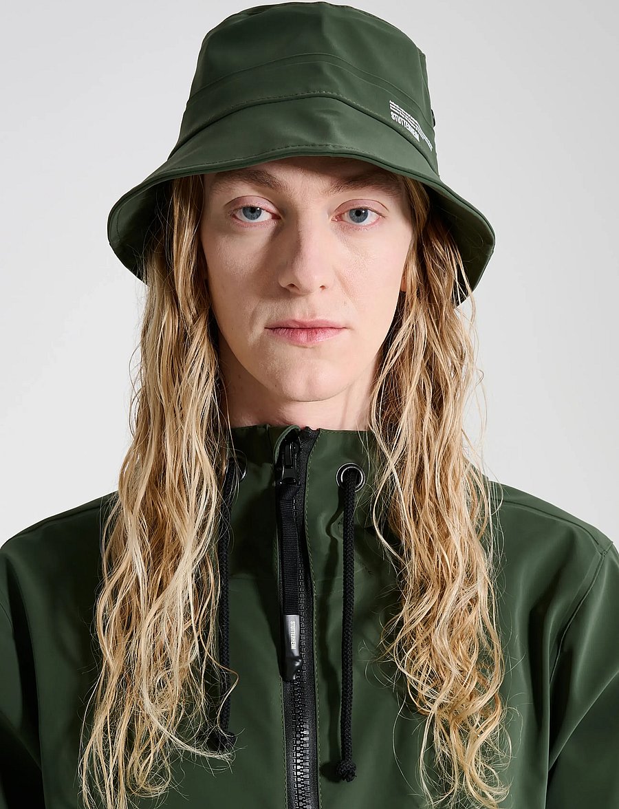 Stutterheim - Beckholmen Matte Green - bøllehatte - green - 0