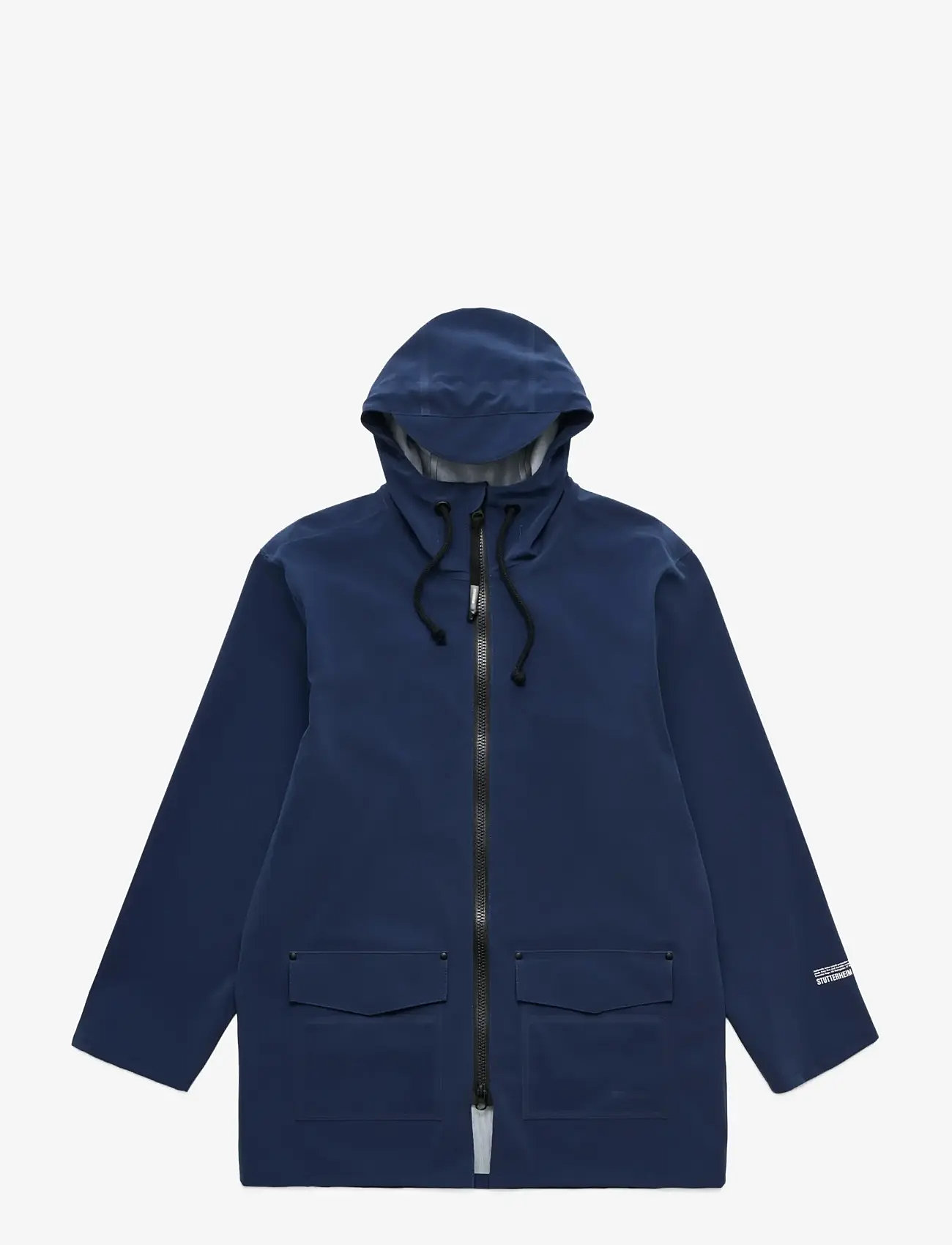 Stutterheim - Stockholm Patch Matte Navy - regnjakker - navy - 1