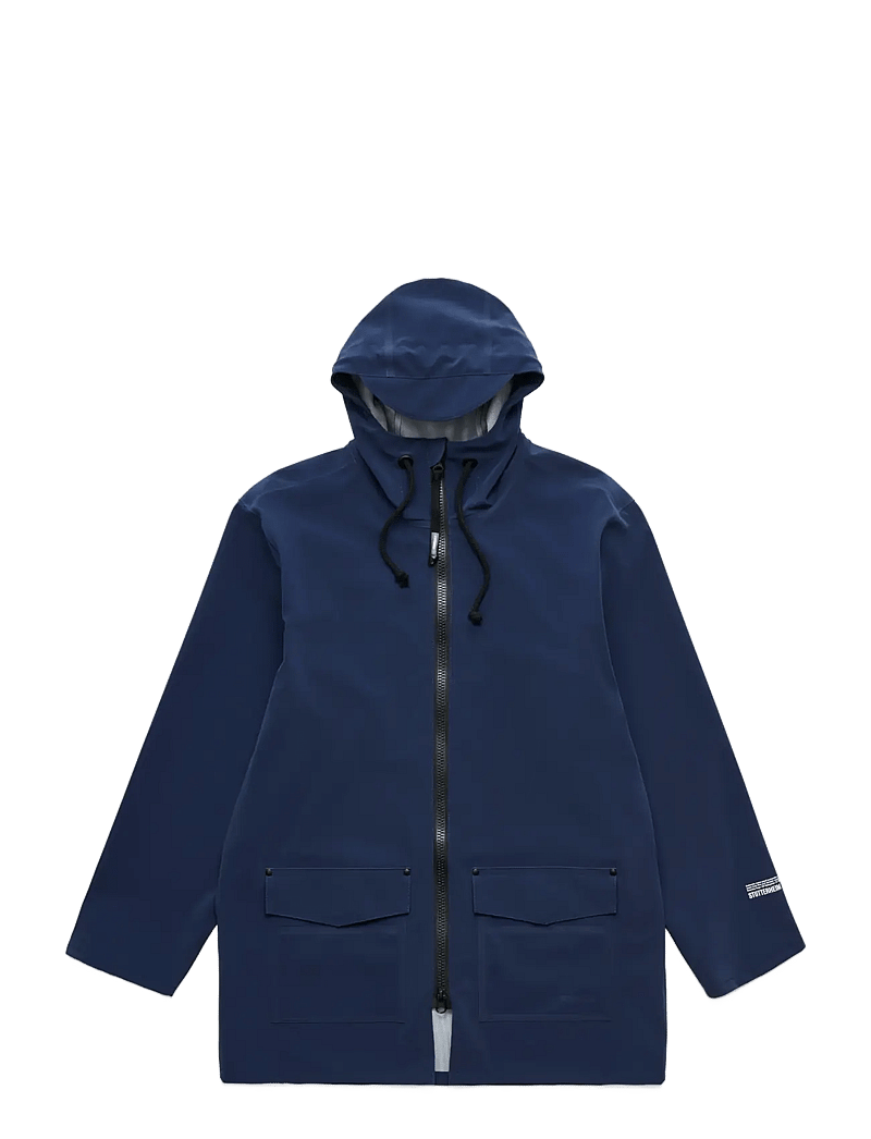 Stutterheim - Stockholm Patch Matte Navy - regnjakker - navy - 1