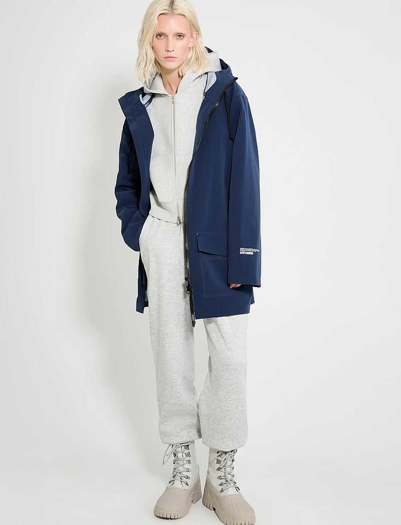 Stutterheim - Stockholm Patch Matte Navy - regnjakker - navy - 2