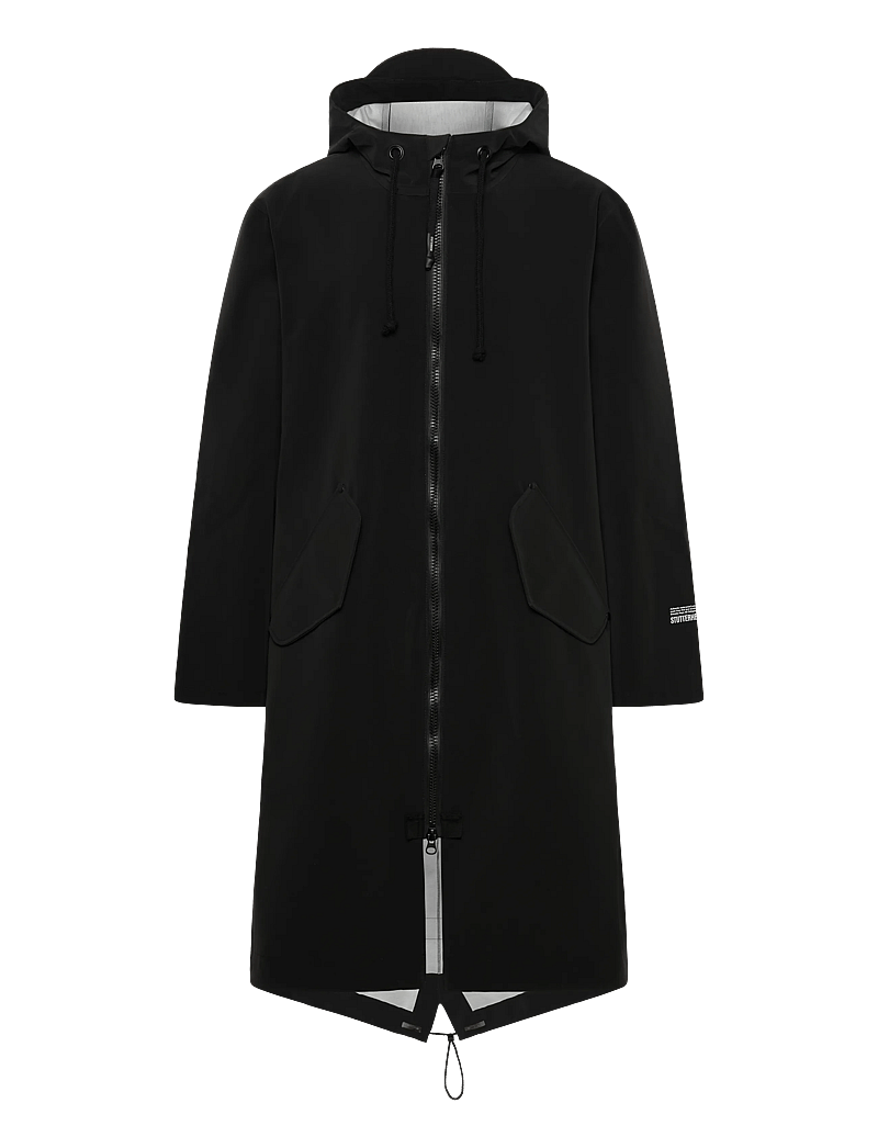 Stutterheim - Martins Parka Matte Black - regnjackor - black - 0