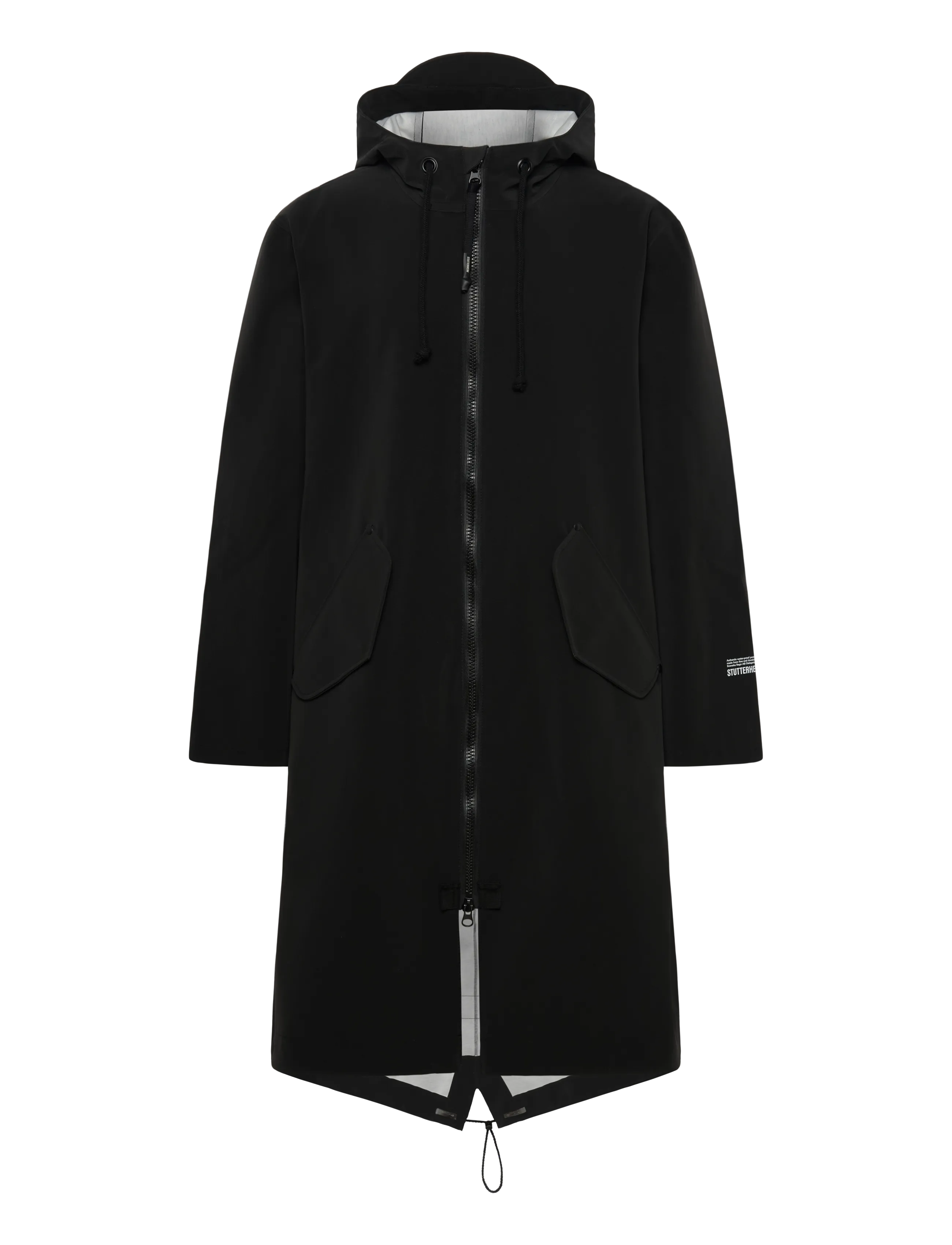 Stutterheim Martins Parka Matte Black - Kläder - BLACK / black