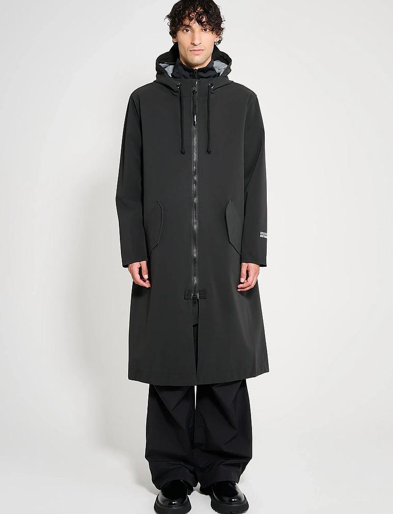 Stutterheim - Martins Parka Matte Black - regnjackor - black - 2