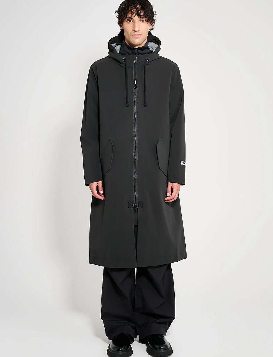 Stutterheim - Martins Parka Matte Black - regnjakker - black - 2