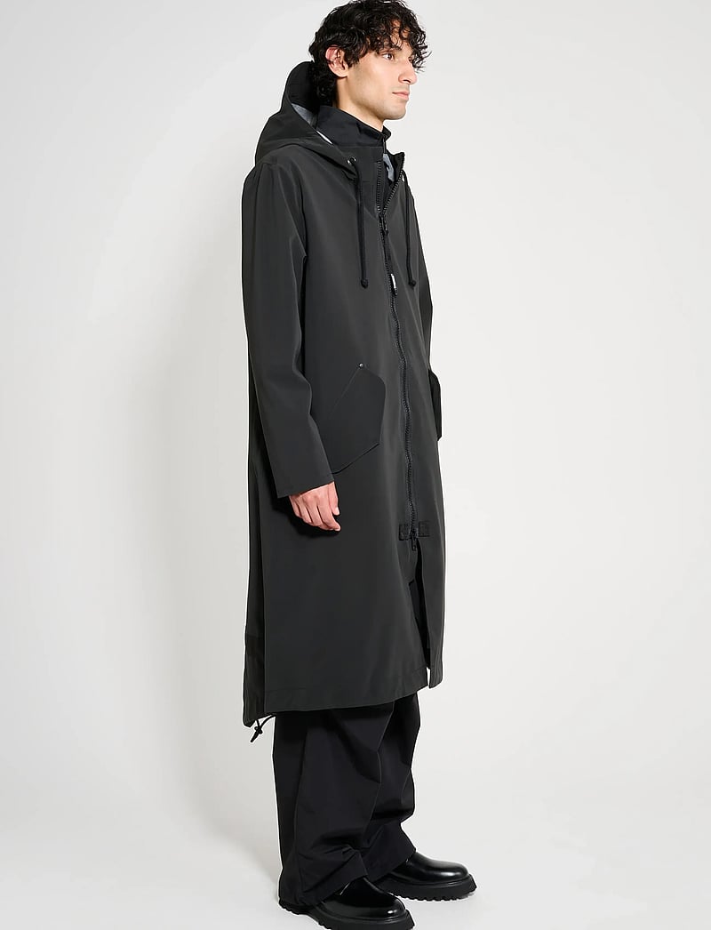 Stutterheim - Martins Parka Matte Black - regnjackor - black - 3