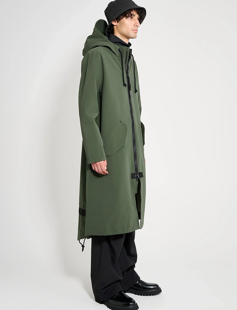 Stutterheim - Martins Parka Matte Green - parkas - green - 2