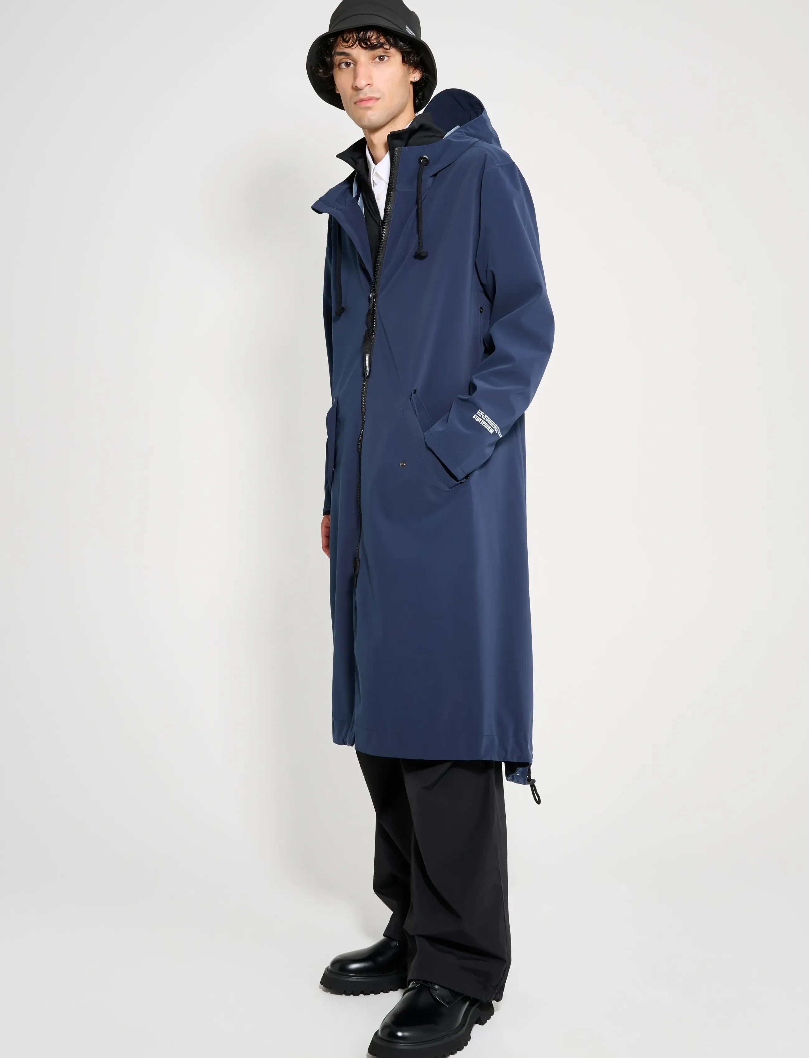 Stutterheim Martins Parka Matte Navy - Jackor - NAVY / navy
