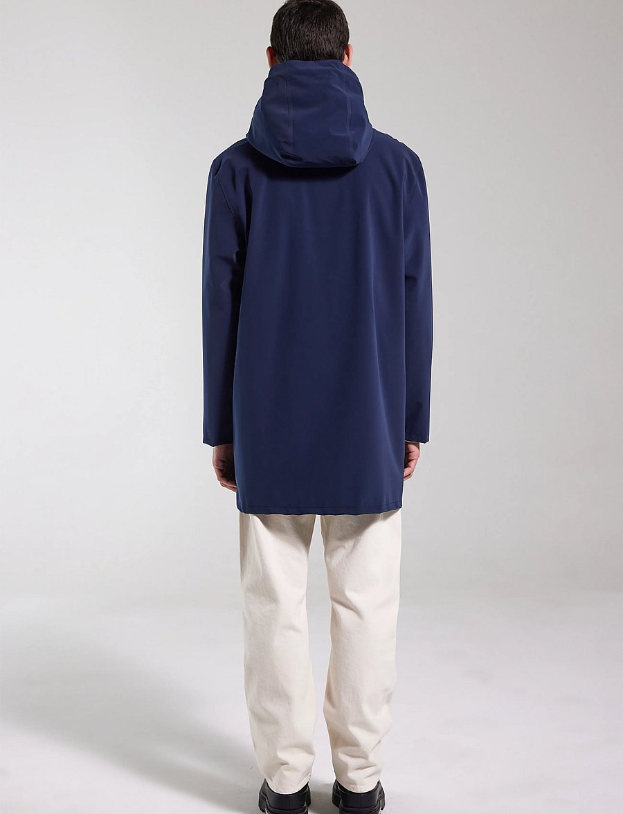 Stutterheim - Stockholm Lightweight Zip Matte Navy - navy - 3