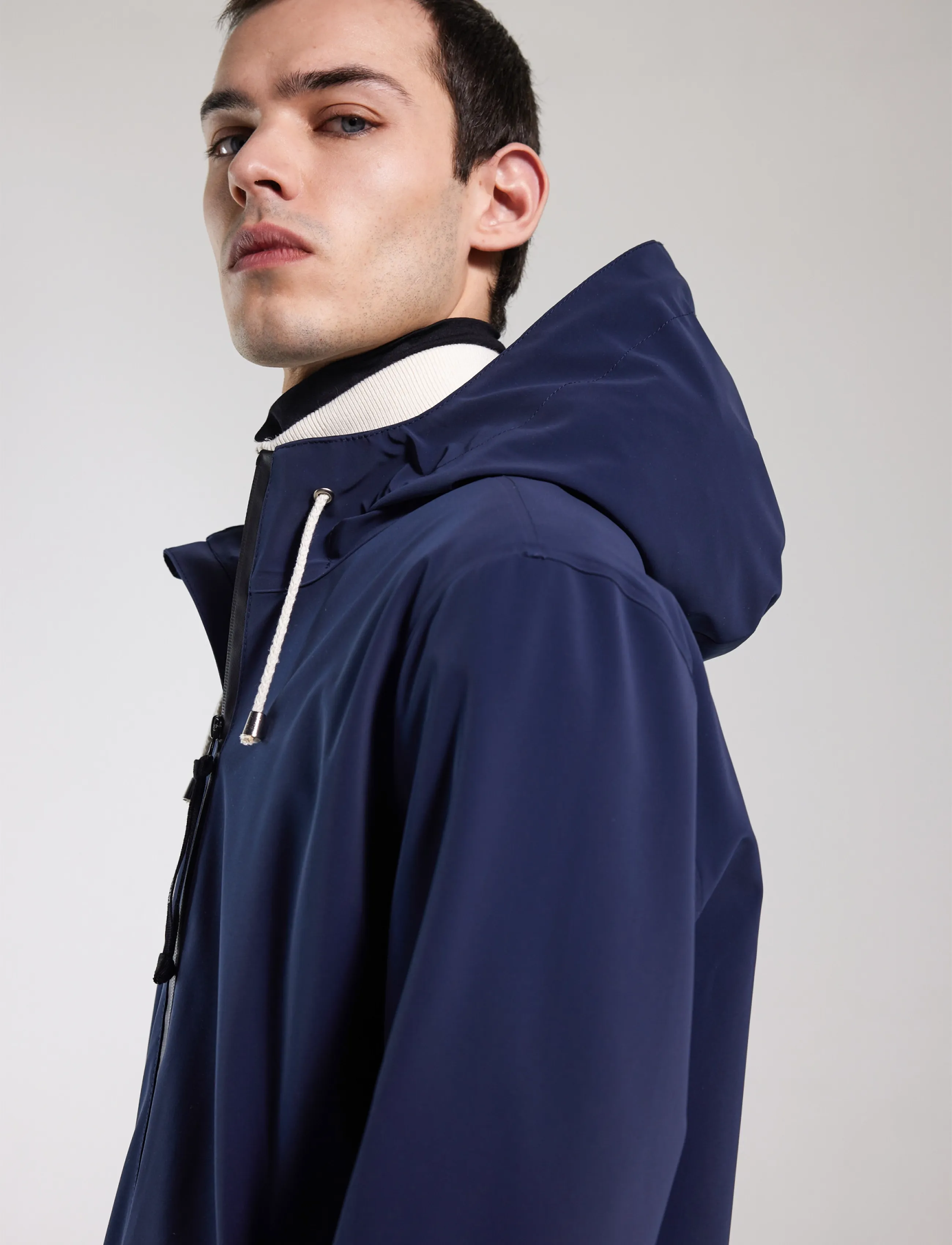 Stutterheim - Stockholm Lightweight Zip Matte Navy - jakker - navy - 4