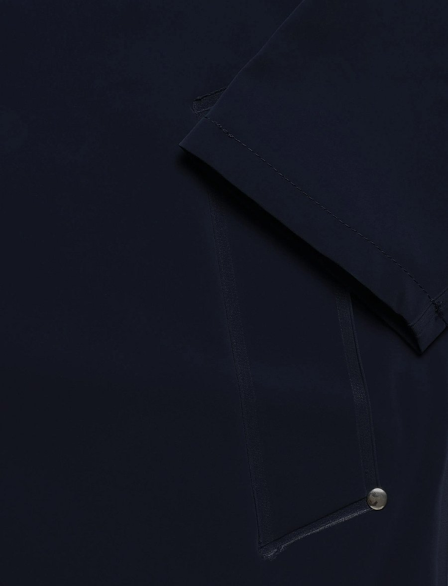 Stutterheim - Stockholm Lightweight Zip Matte Navy - regnjakker - navy - 3
